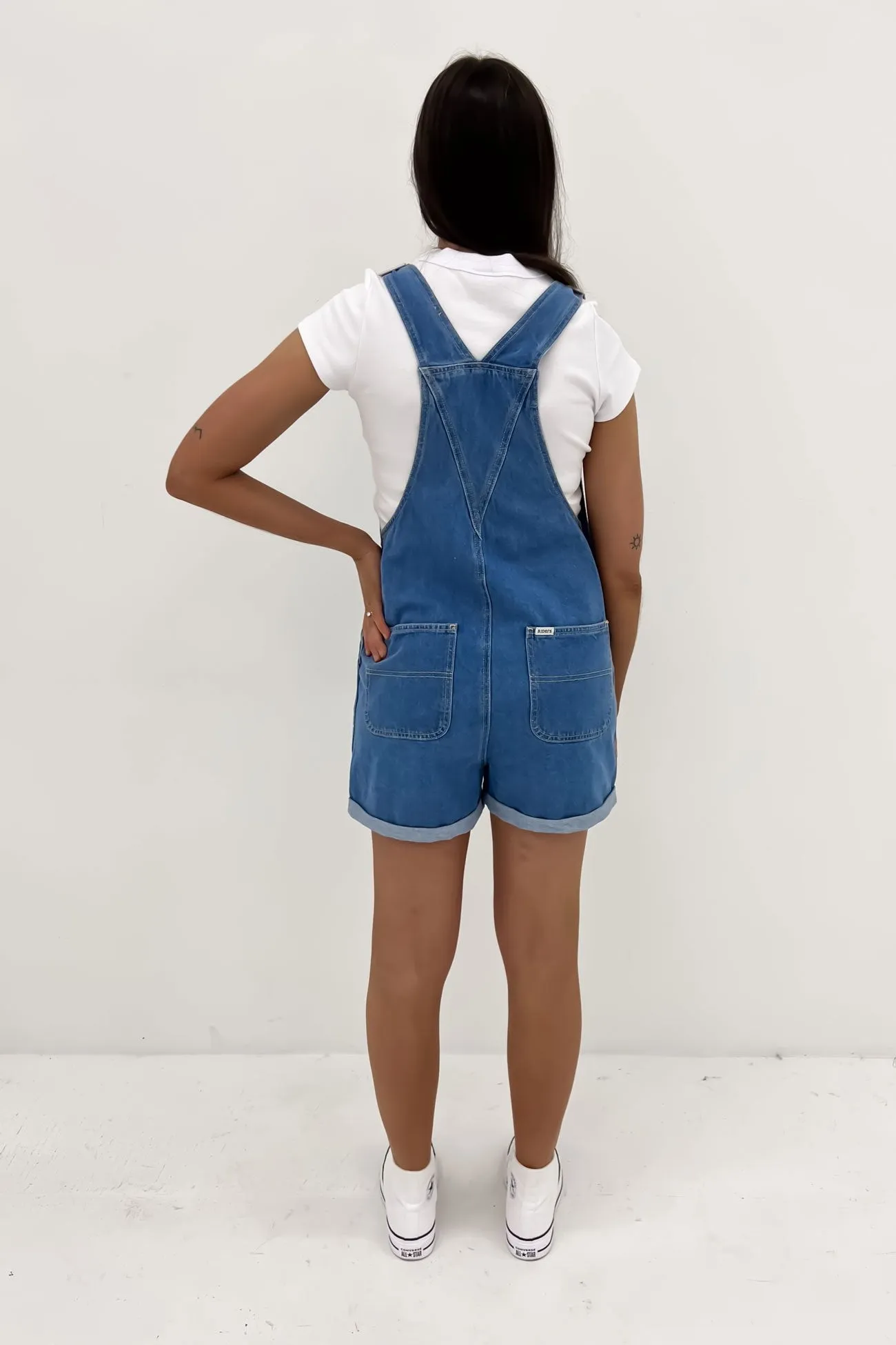 90s Dungaree Short River Fade