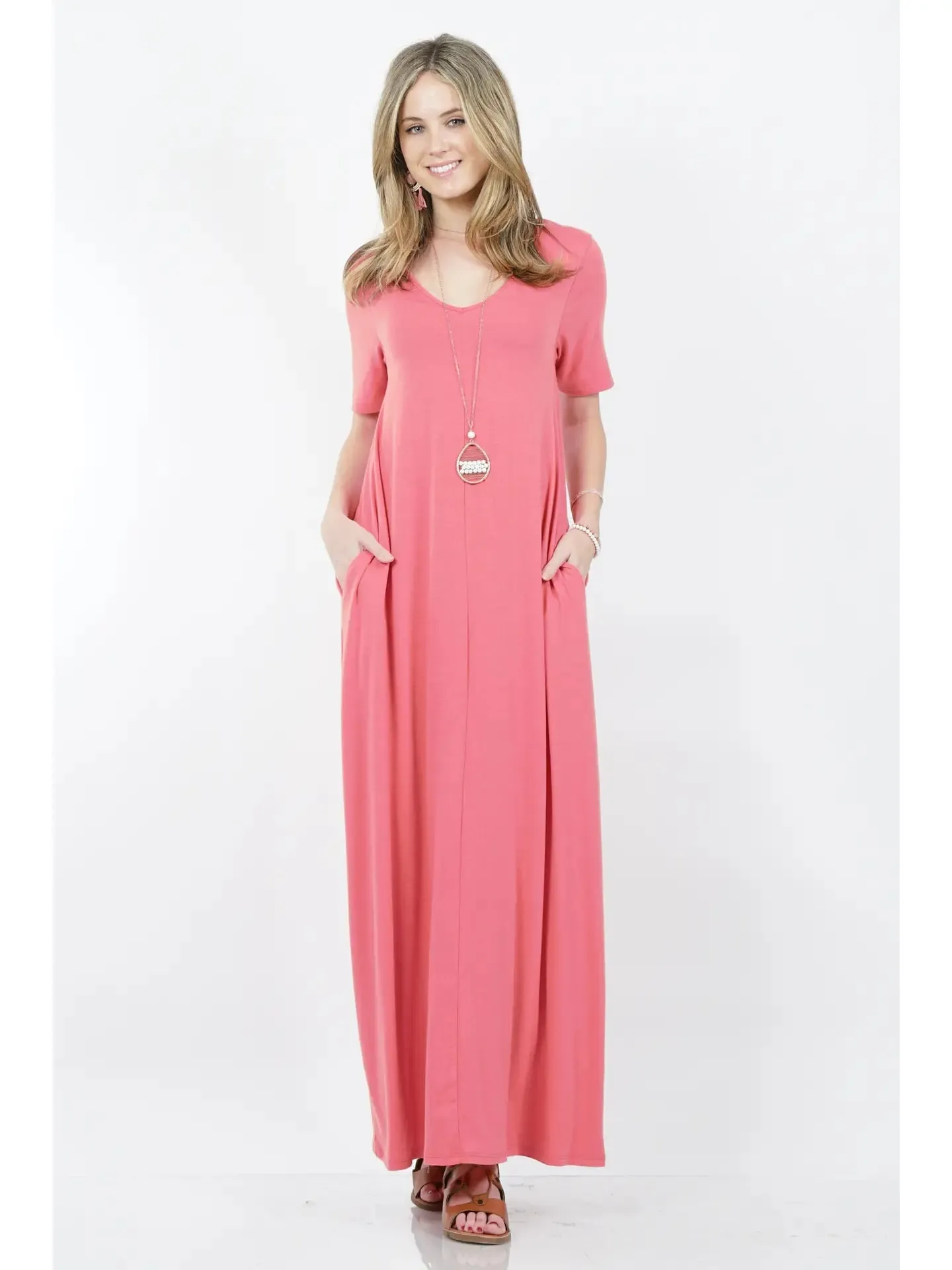 Aries V-Neck Maxi Dress