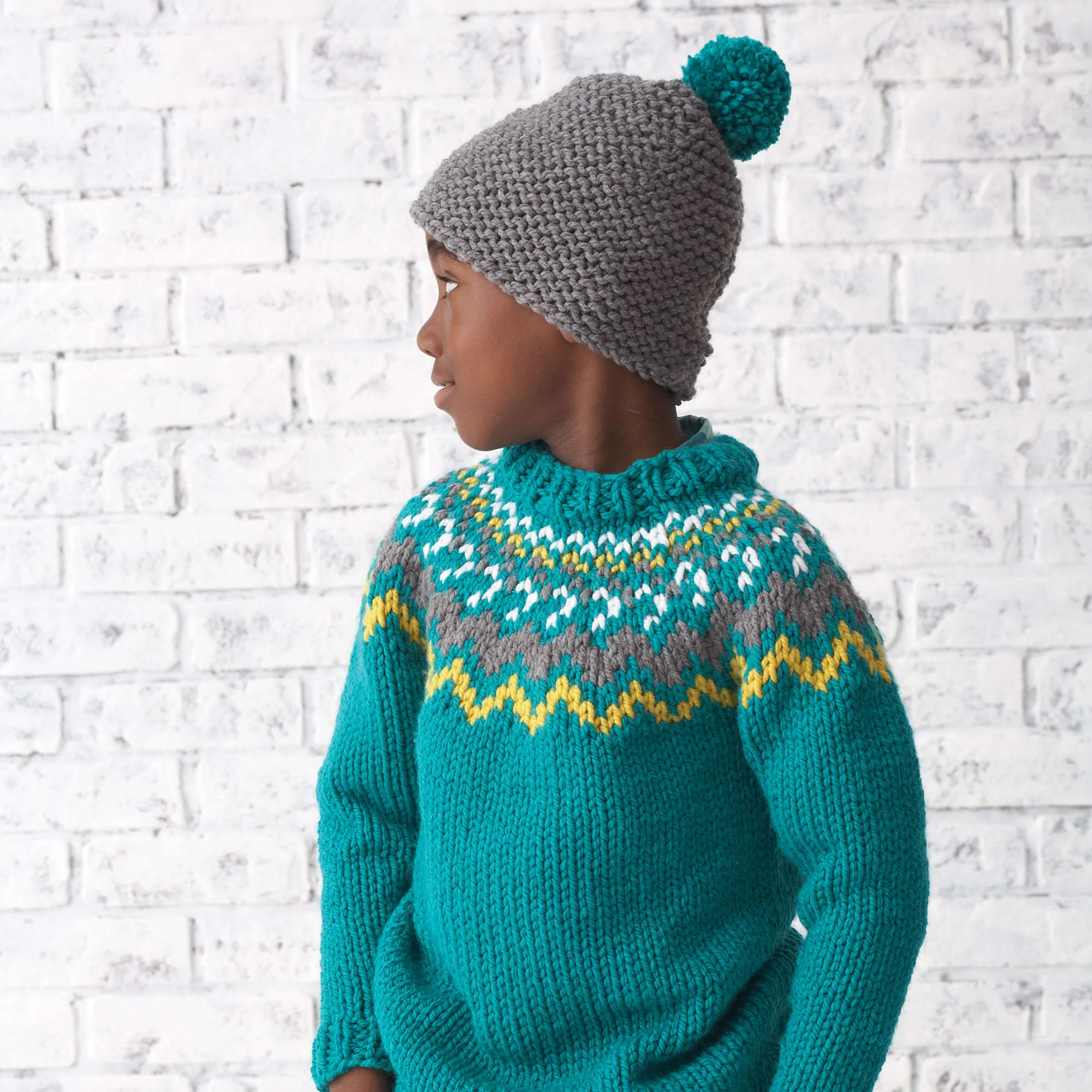 Bernat Knit Rickrack Pullovers