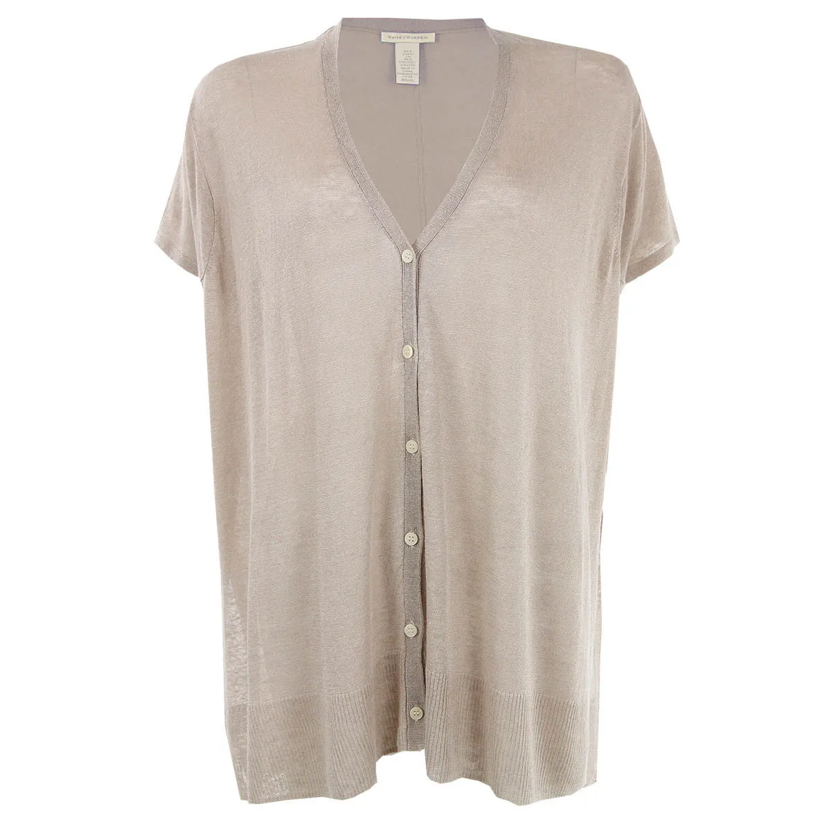 Button Front Popover in Beige