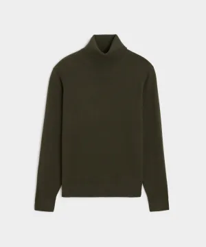 Cashmere Turtleneck in Snyder Olive