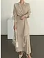 Casual Wrap Pleated Long Dress