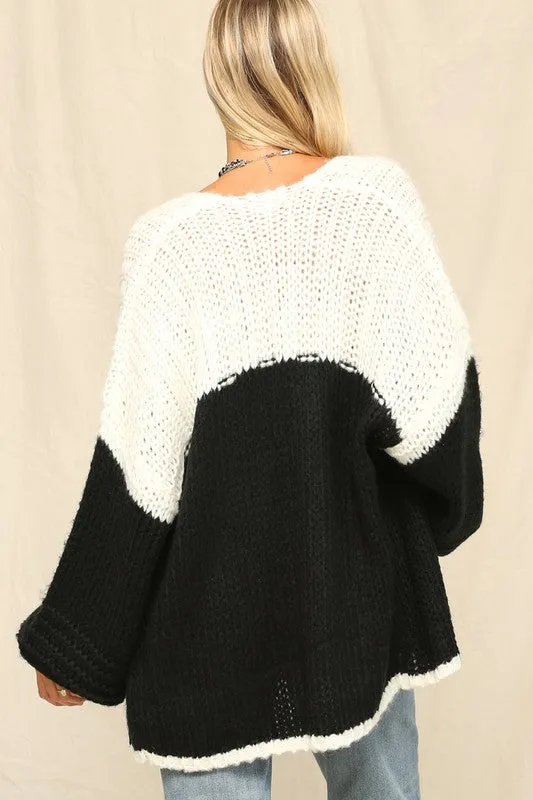 Chunky Open Cardigan