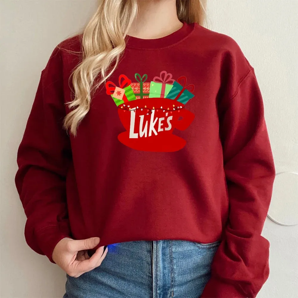 Classic Festive Vintage TV Show Inspired Cozy Hoodie