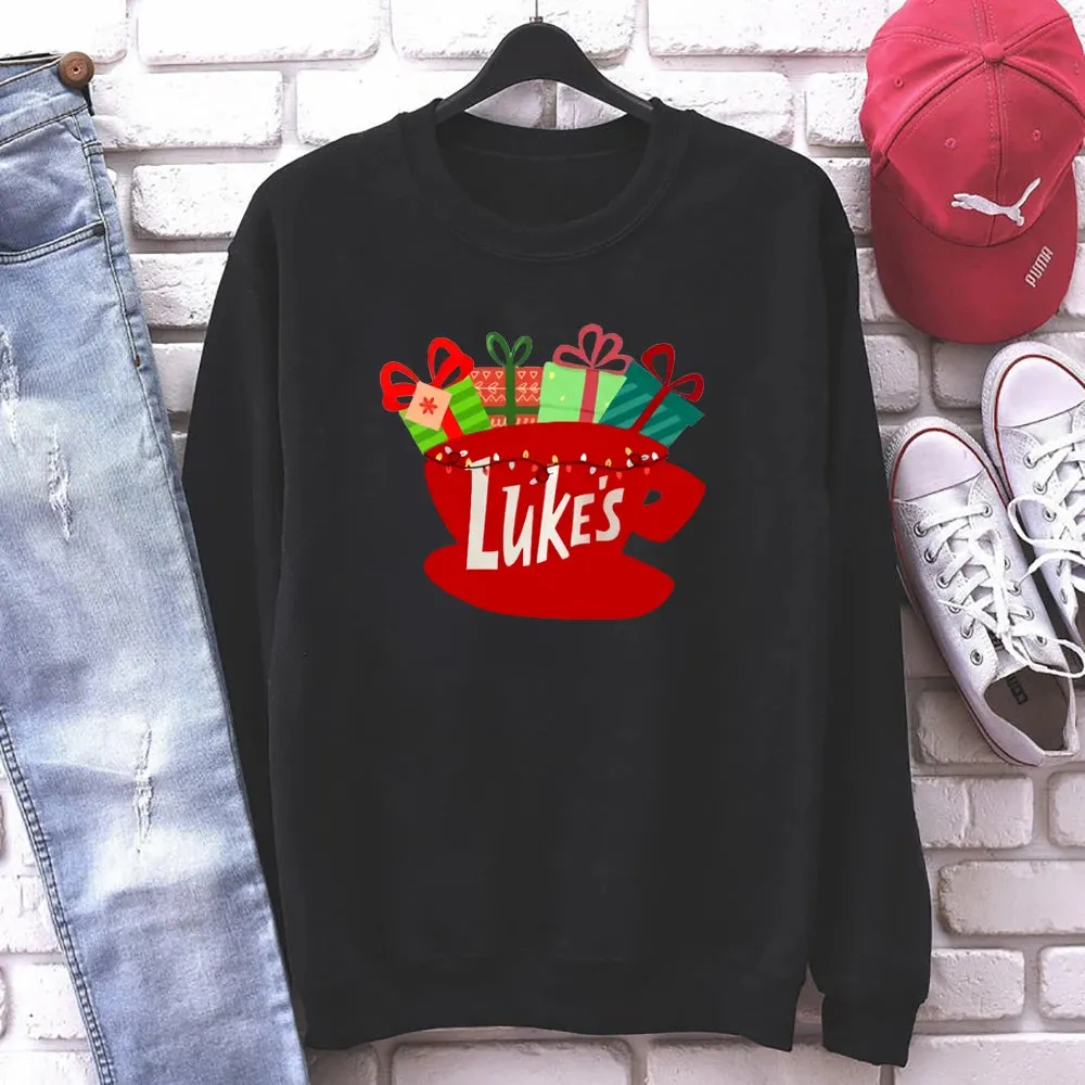 Classic Festive Vintage TV Show Inspired Cozy Hoodie