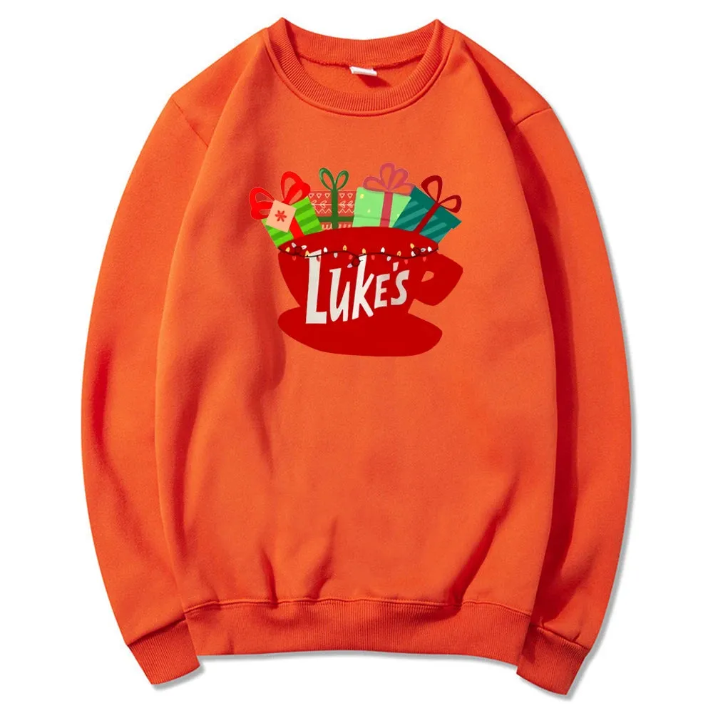 Classic Festive Vintage TV Show Inspired Cozy Hoodie