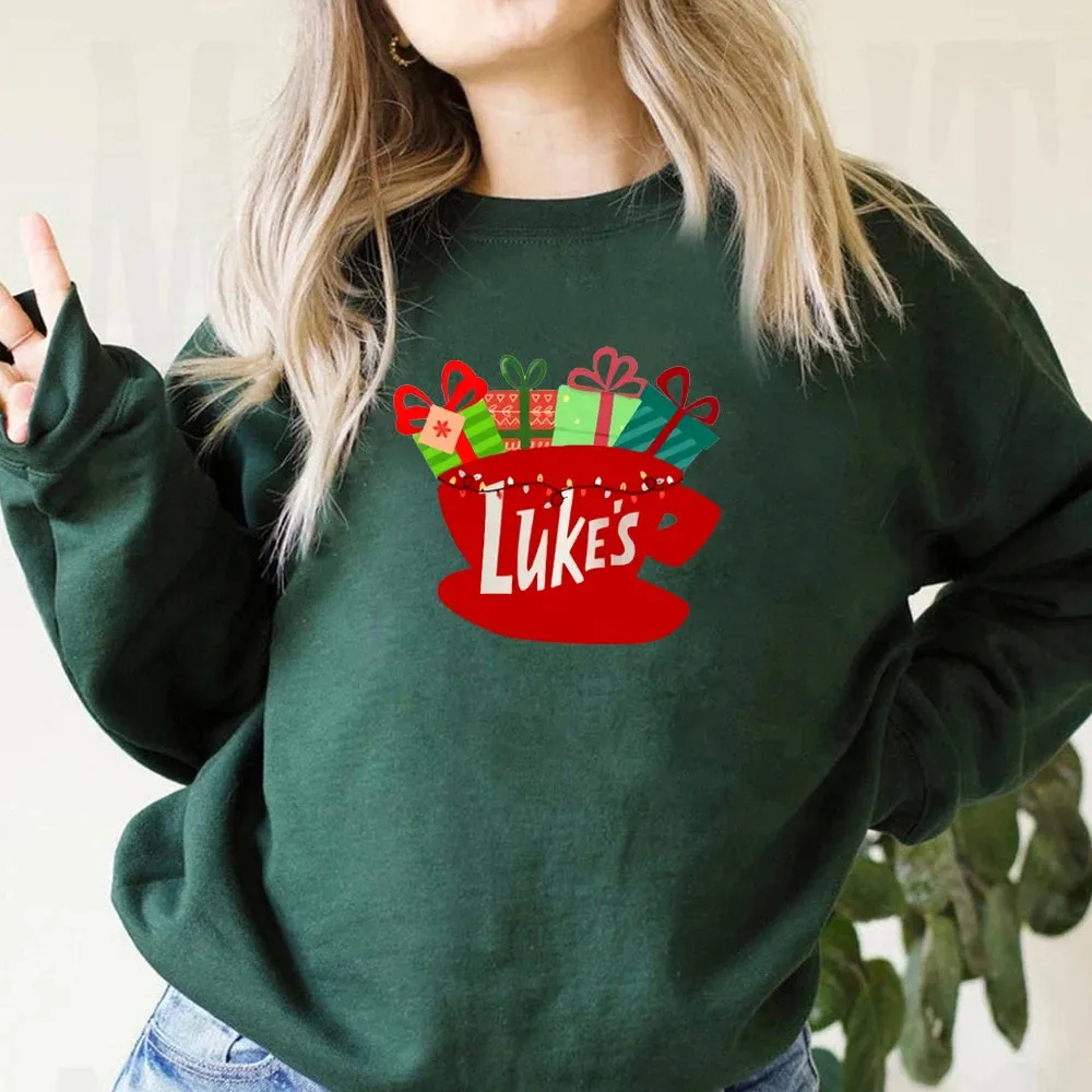 Classic Festive Vintage TV Show Inspired Cozy Hoodie