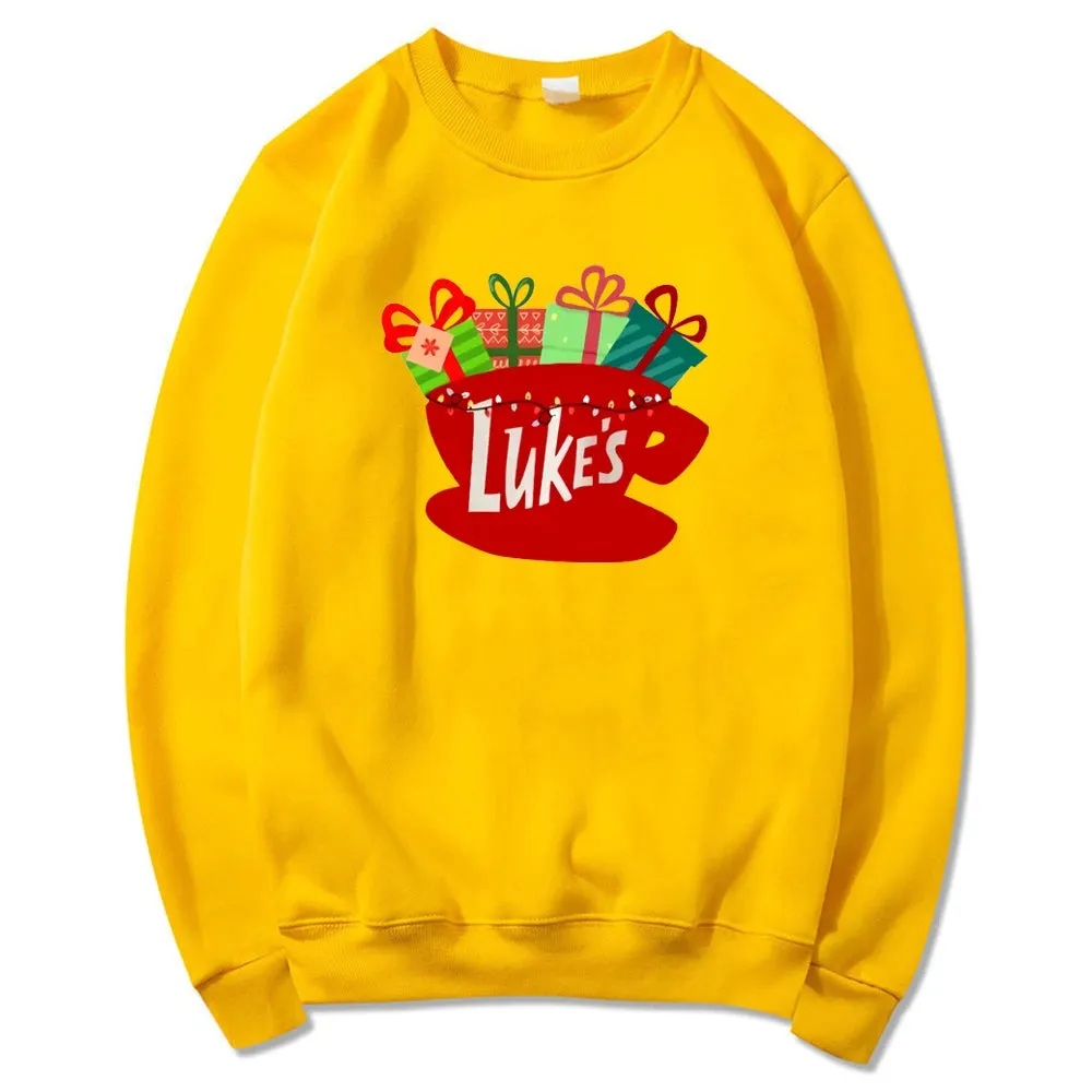 Classic Festive Vintage TV Show Inspired Cozy Hoodie