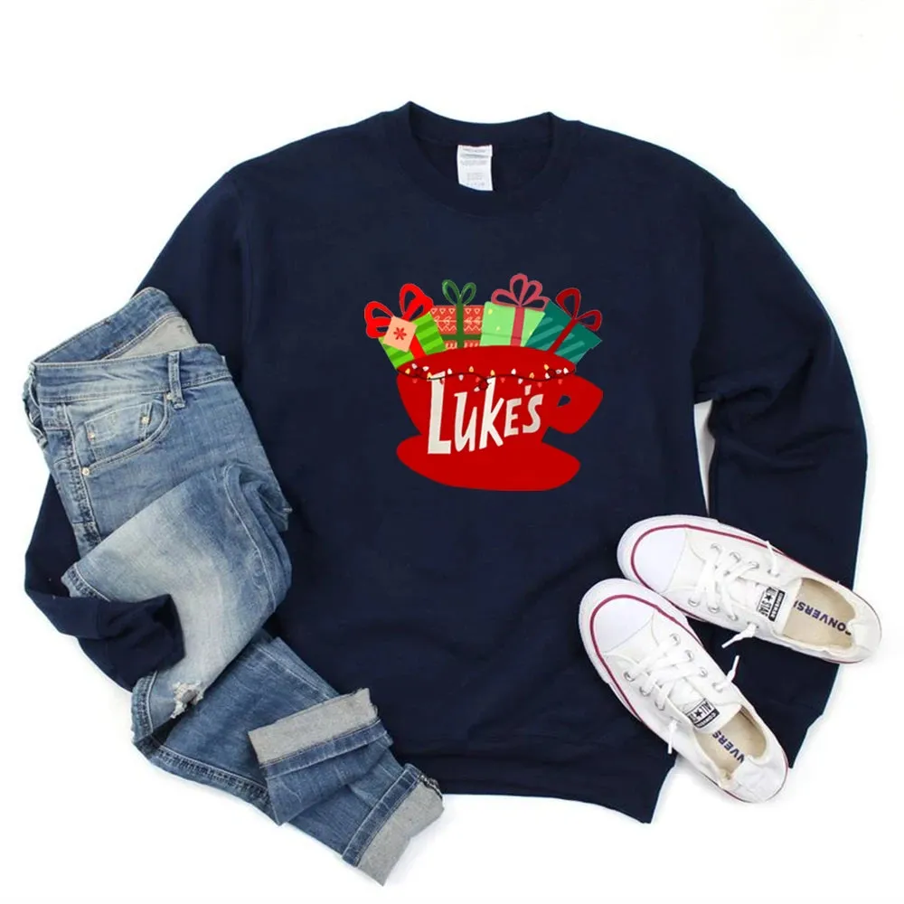 Classic Festive Vintage TV Show Inspired Cozy Hoodie