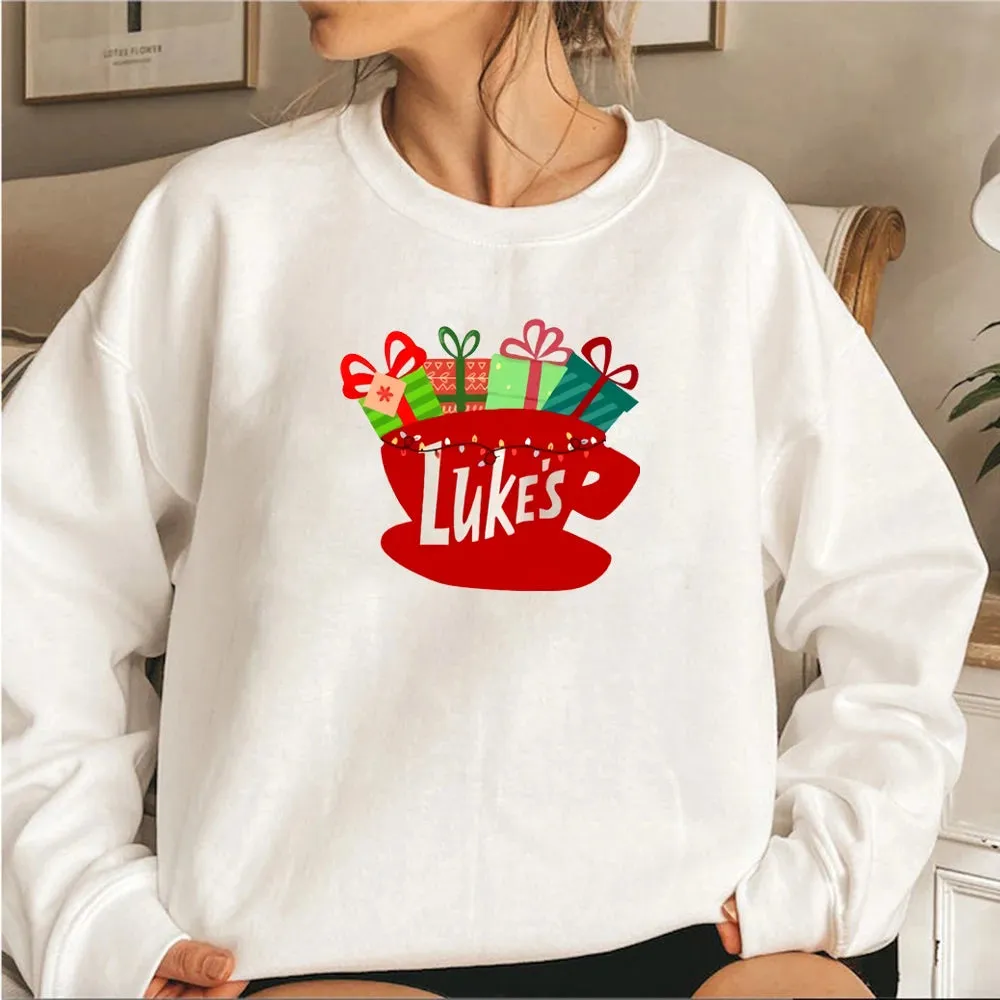 Classic Festive Vintage TV Show Inspired Cozy Hoodie