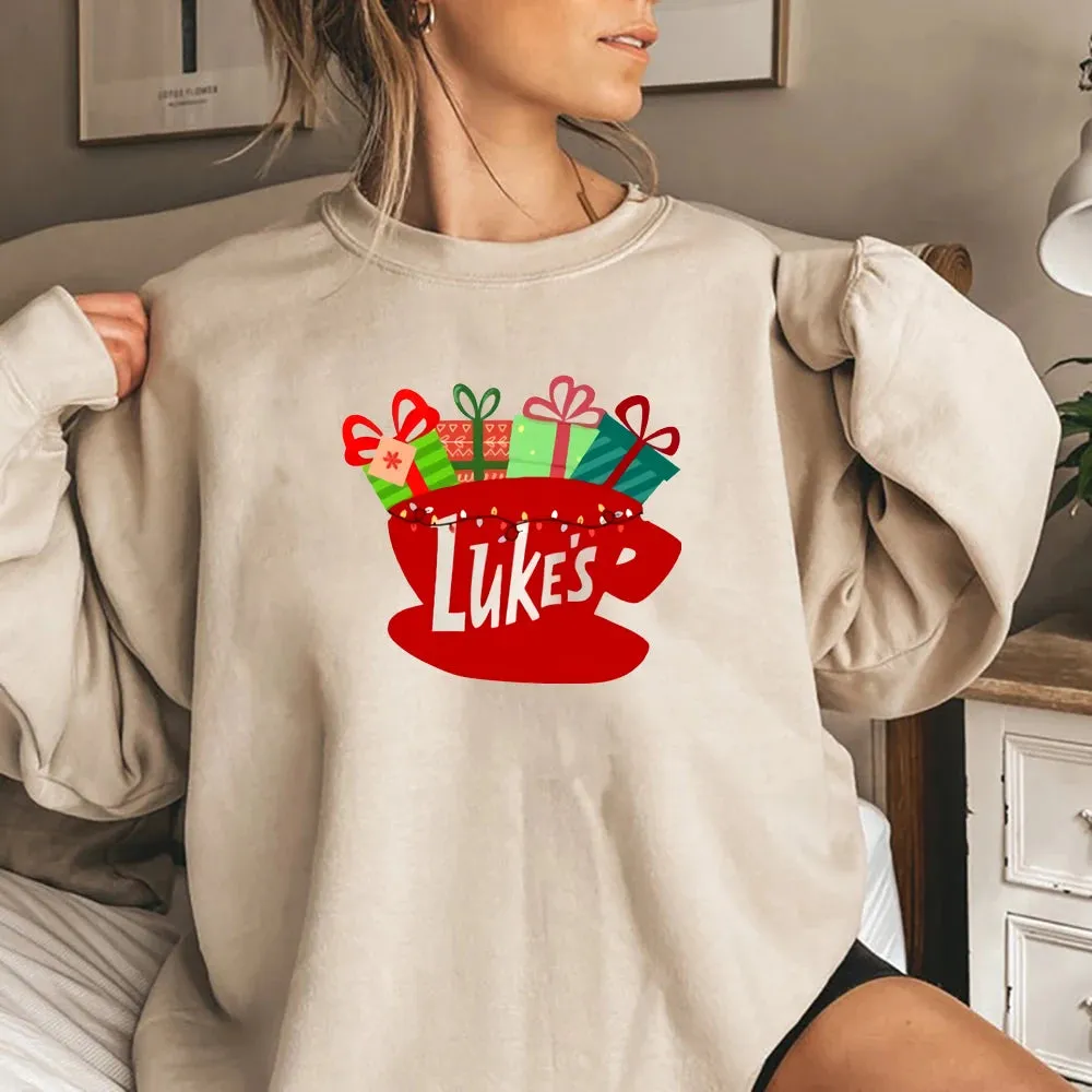 Classic Festive Vintage TV Show Inspired Cozy Hoodie