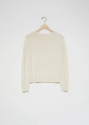 Cotton-Cashmere Crewneck Sweater — Canvas Twist