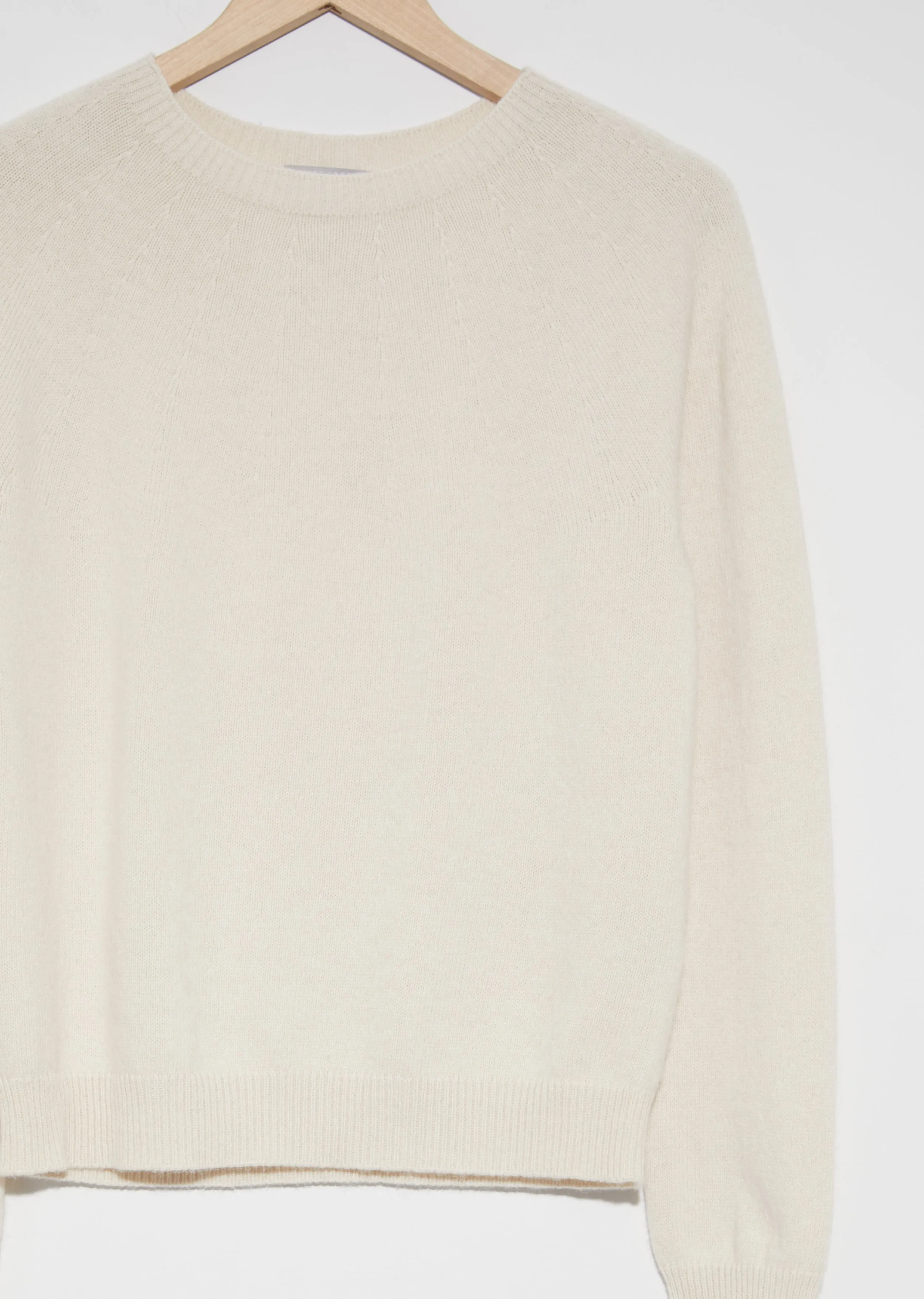 Cotton-Cashmere Crewneck Sweater — Canvas Twist