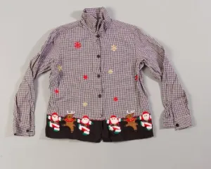 Dancing Santas-Small Christmas Sweater