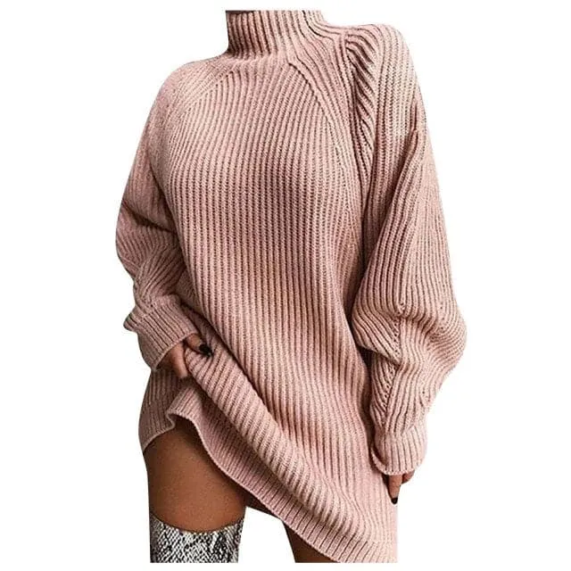 DressBetty - Fashion Long Sleeve Knitted Mini Dresses