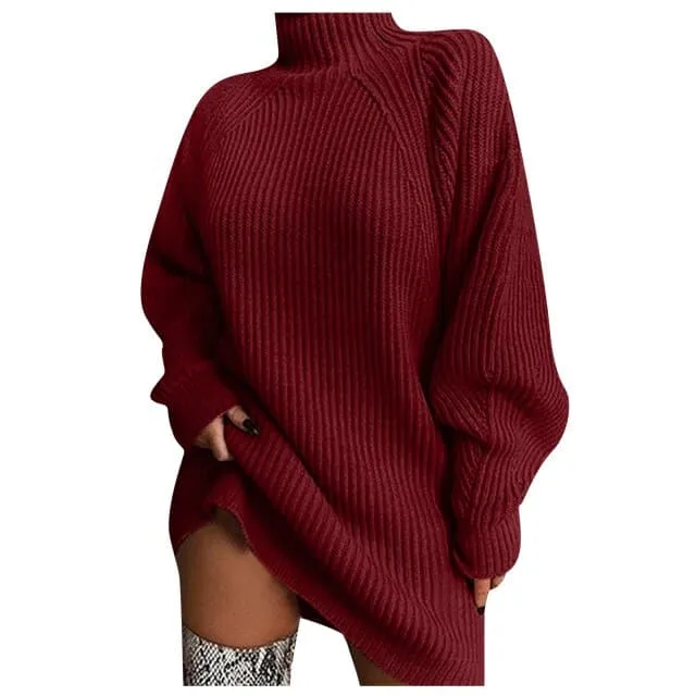 DressBetty - Fashion Long Sleeve Knitted Mini Dresses