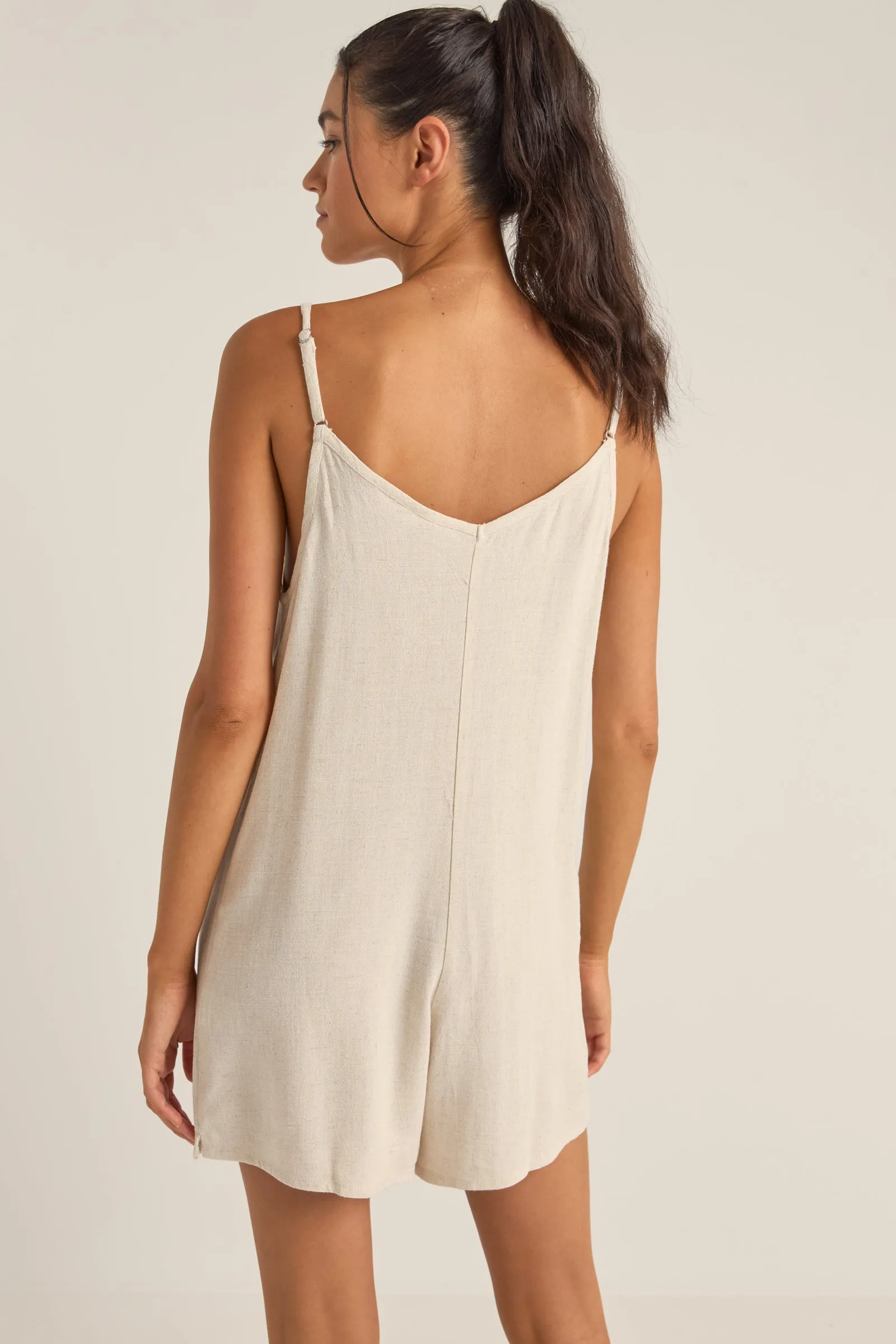 Essential Adjustable Romper Oat