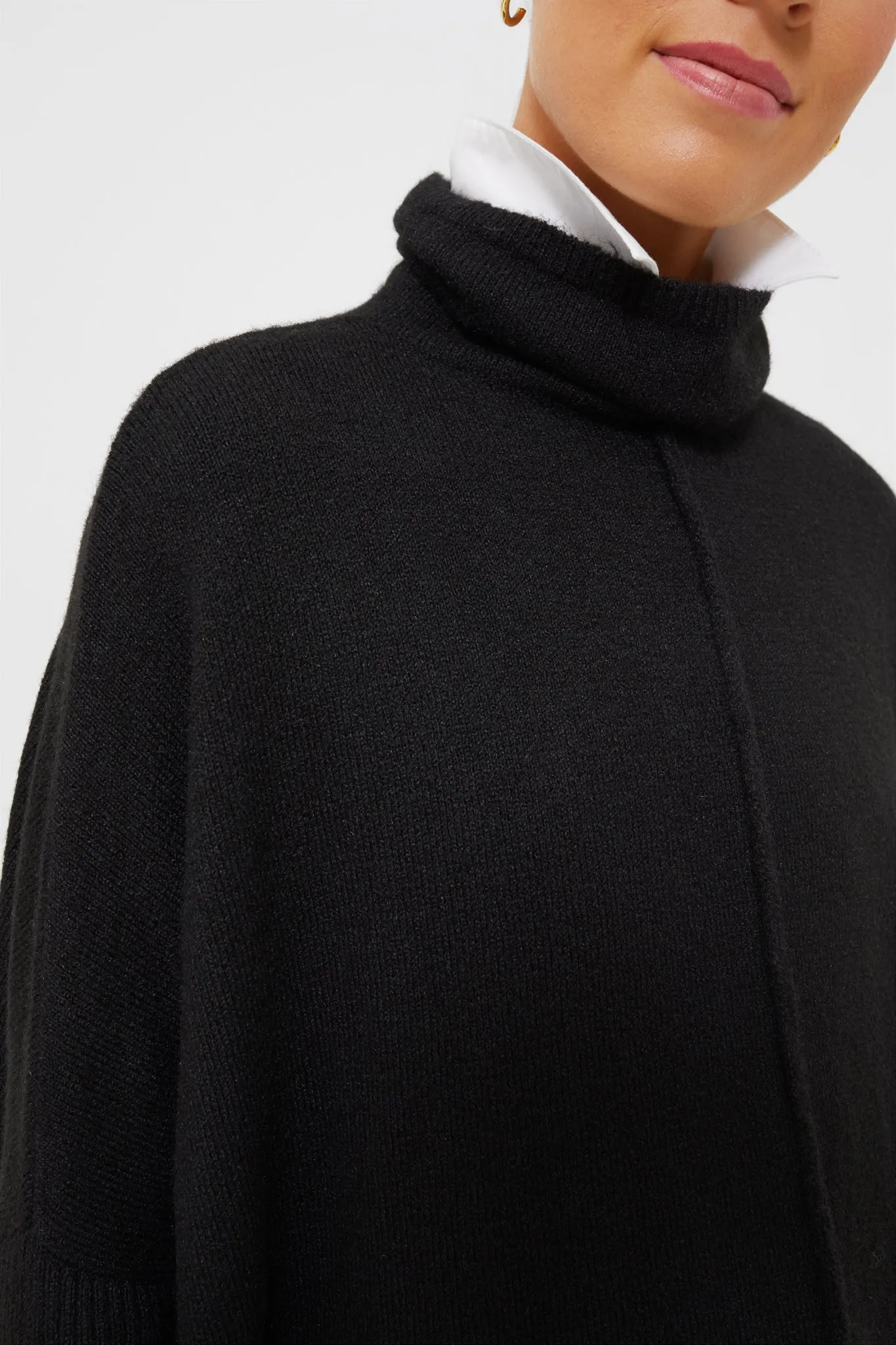 Exclusive Black Turtleneck Soft Sweater