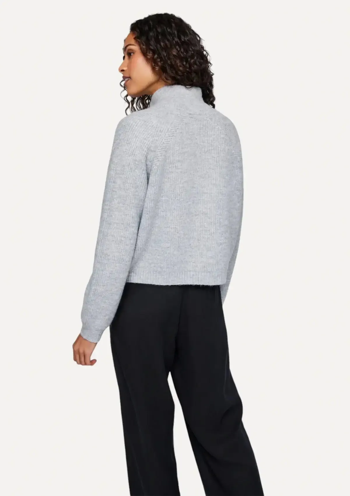 Georgie Pullover Sweater - Heather Grey