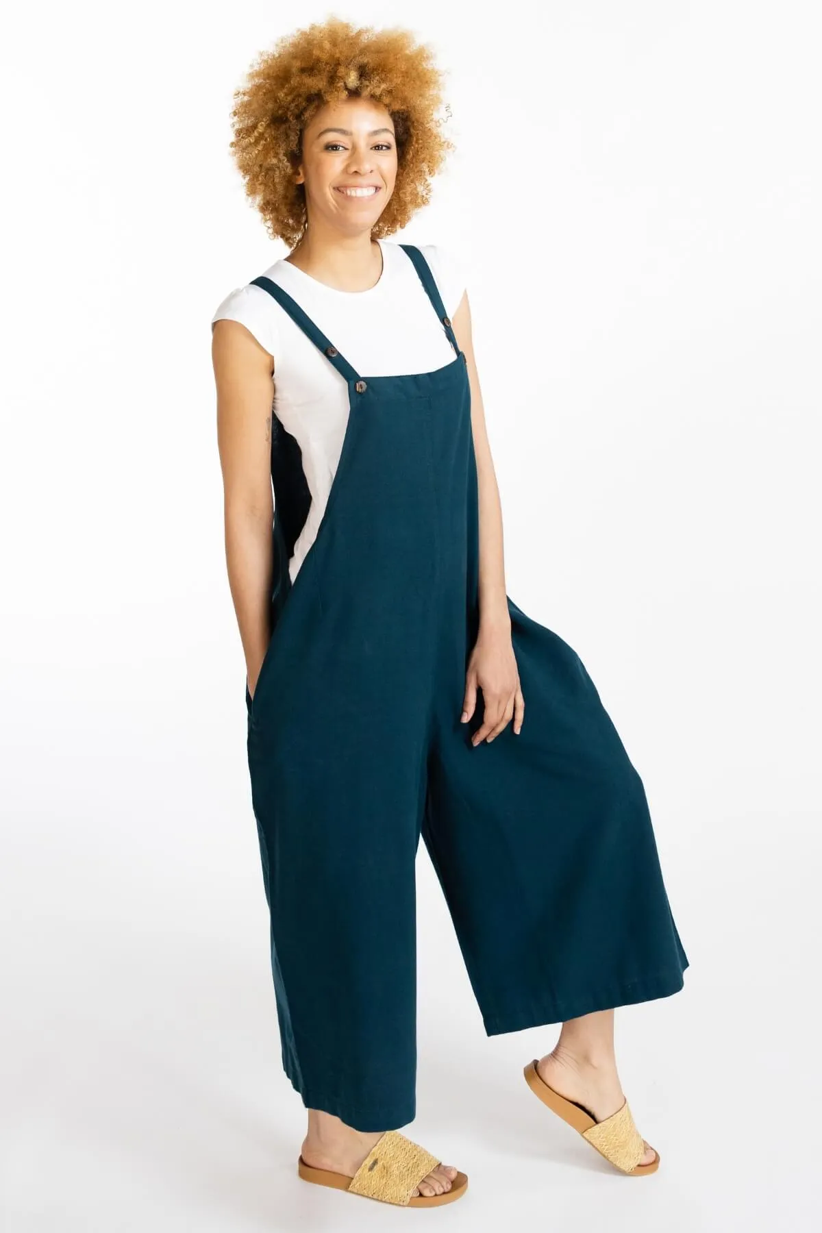 Juanita Overalls - Turquoise