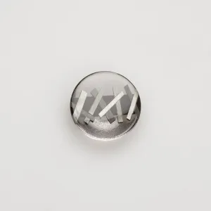 Large Grey 'Matchstick' Clear Button