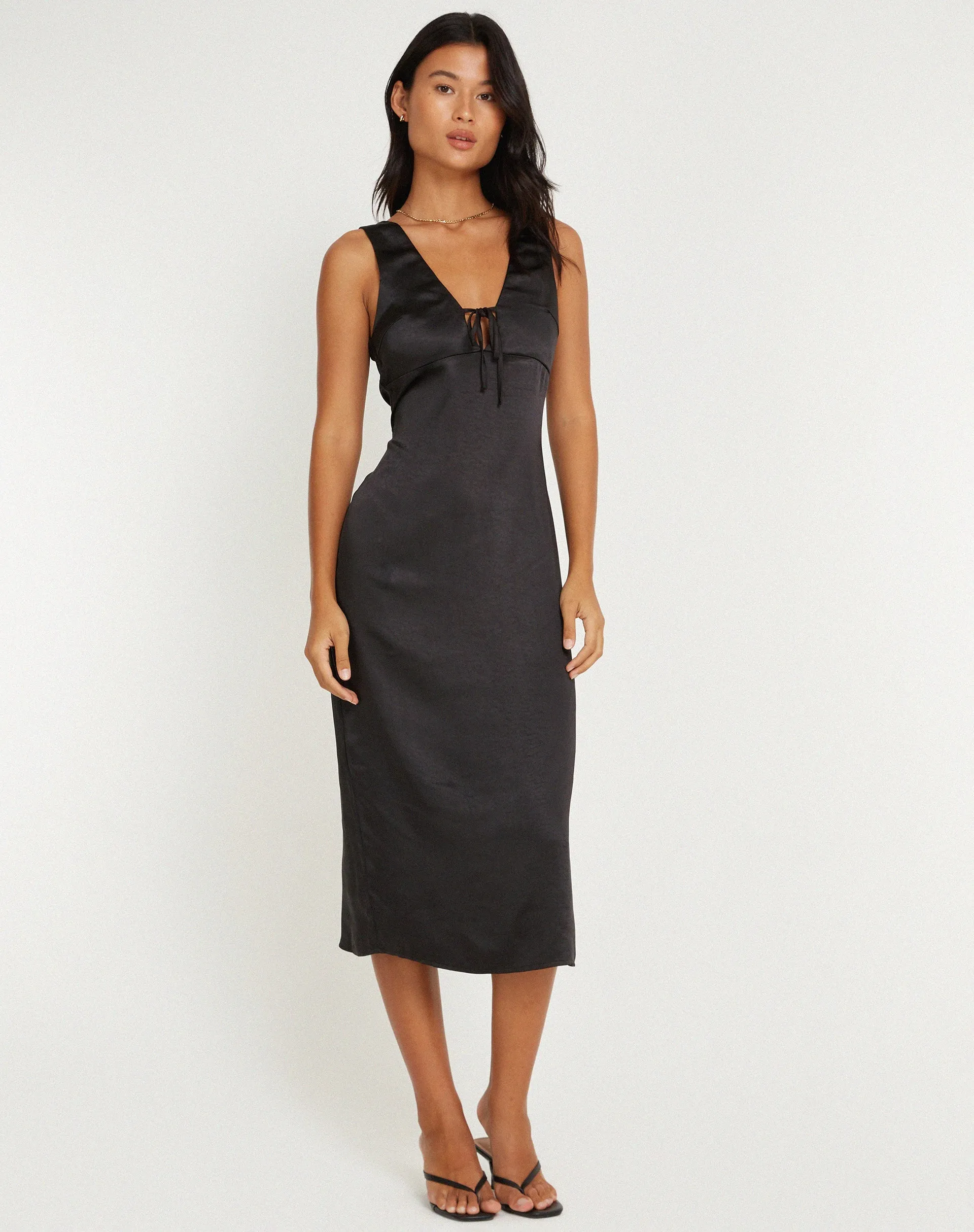 Lasanda Midi Dress in Black