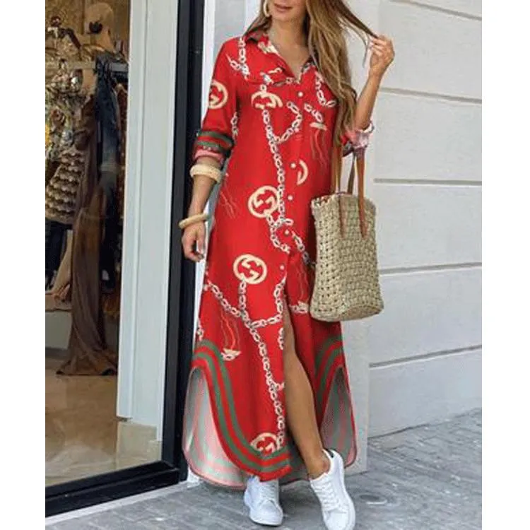 Leisure Fashion T Shirt Long Dresses