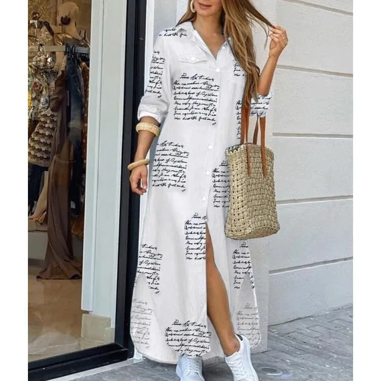 Leisure Fashion T Shirt Long Dresses