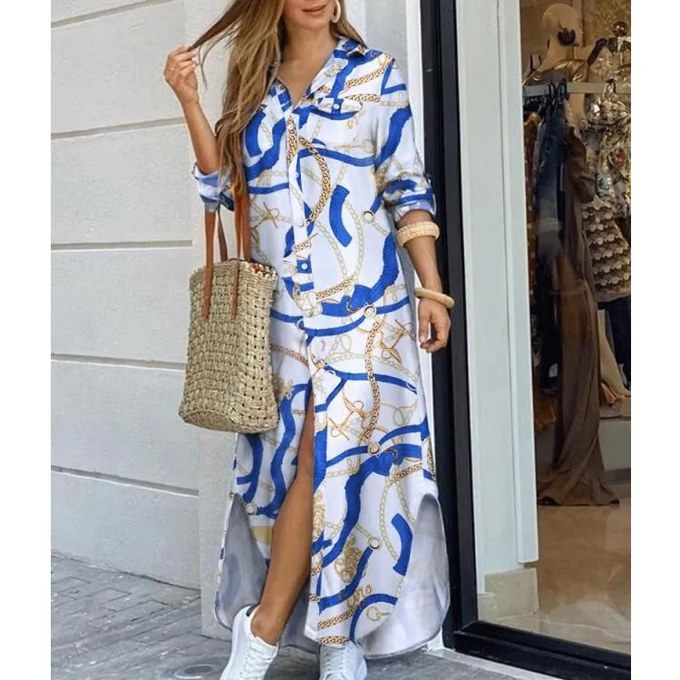 Leisure Fashion T Shirt Long Dresses