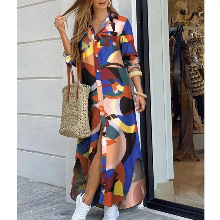 Leisure Fashion T Shirt Long Dresses