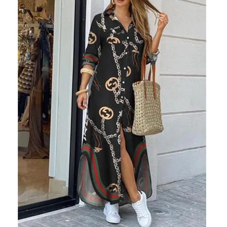 Leisure Fashion T Shirt Long Dresses