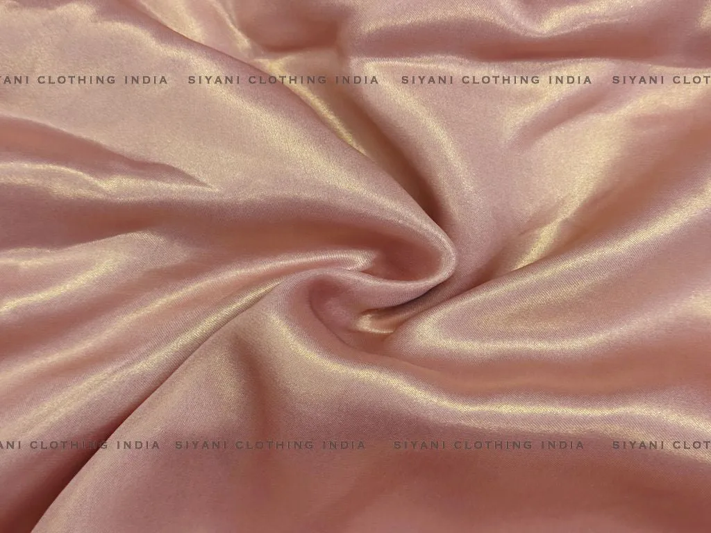 Light Pink Satin Georgette Fabric