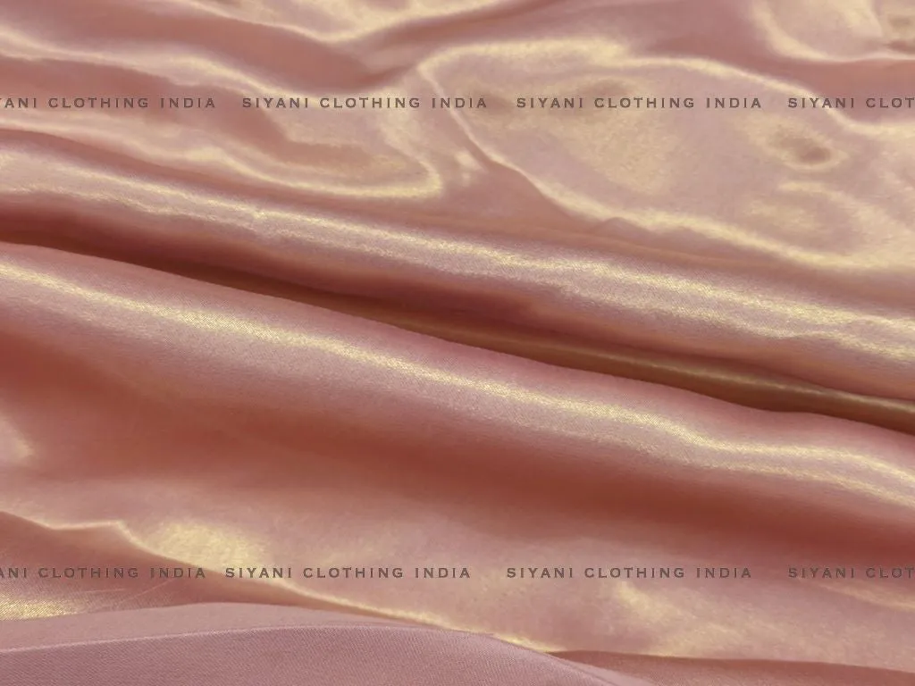 Light Pink Satin Georgette Fabric