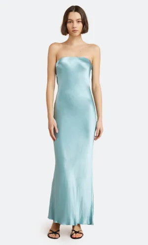 MOON DANCE STRAPLESS DRESS - SEA SPRAY