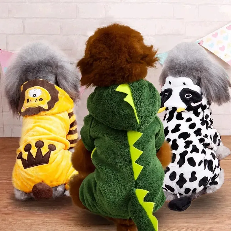 Pet Fleece Jumpsuits