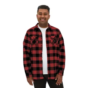 Red Plaid Men Luxury Flannel Shirt