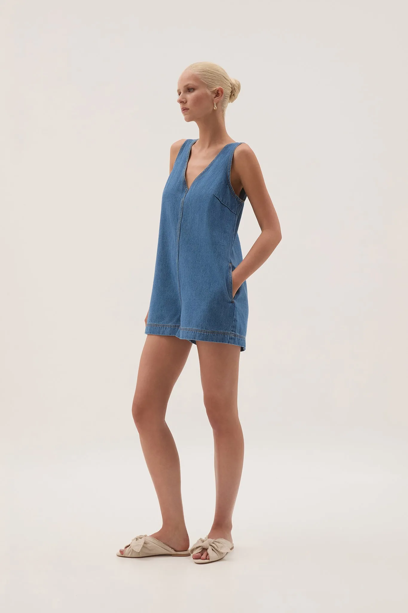 Sunray Denim Playsuit