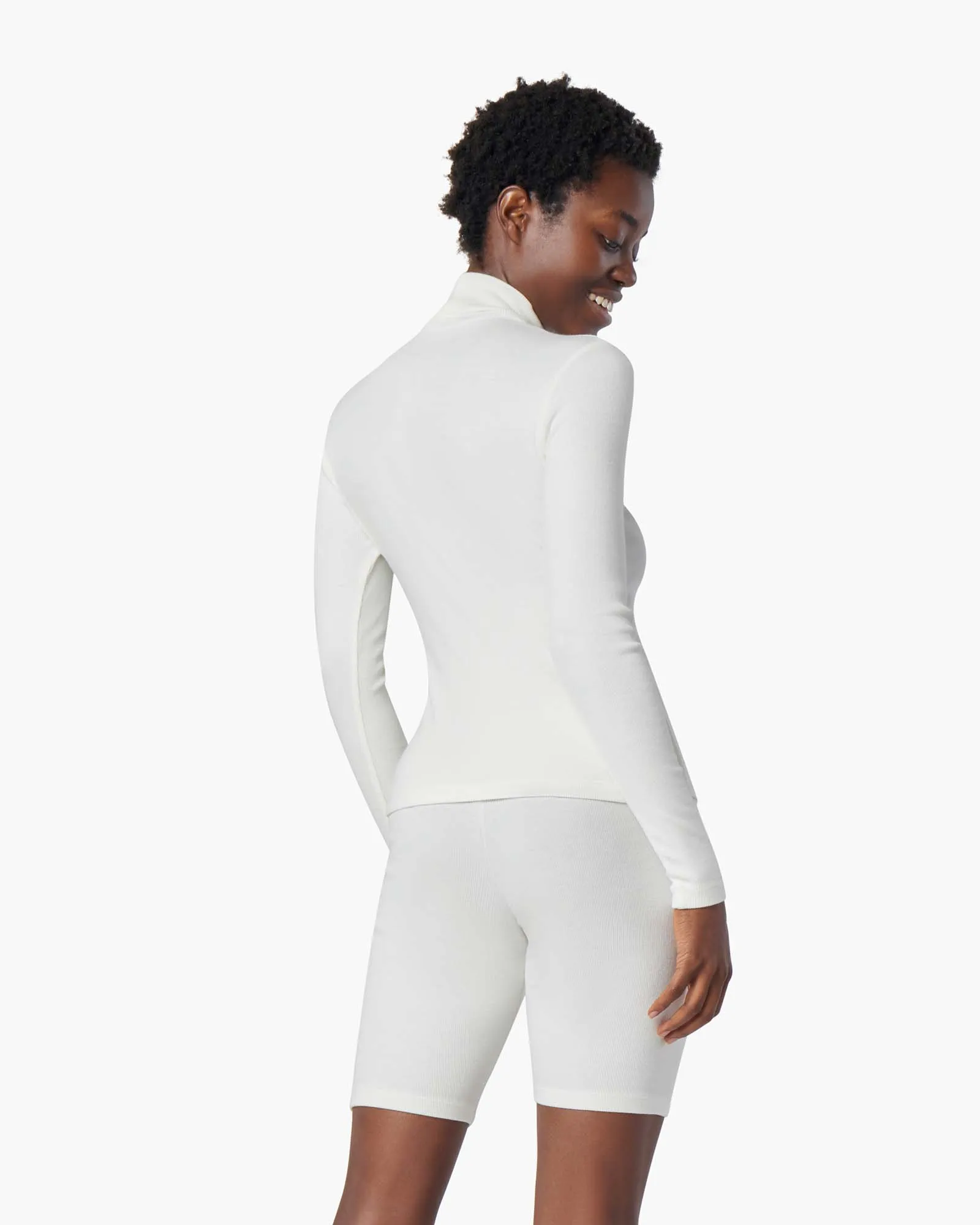 Super Rib Turtleneck - Ivory