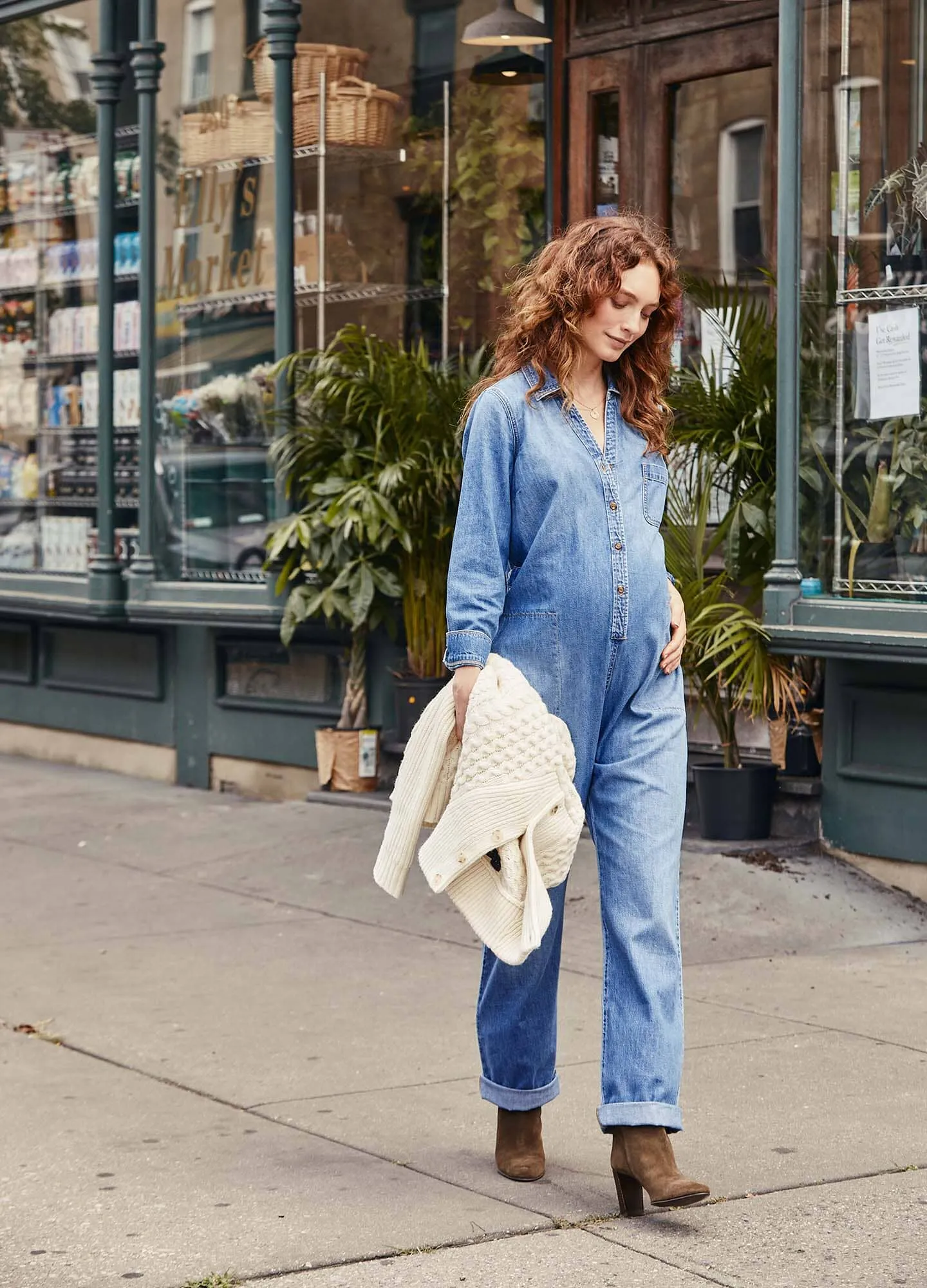 The Everyday Nursing Denim Jumpsuit