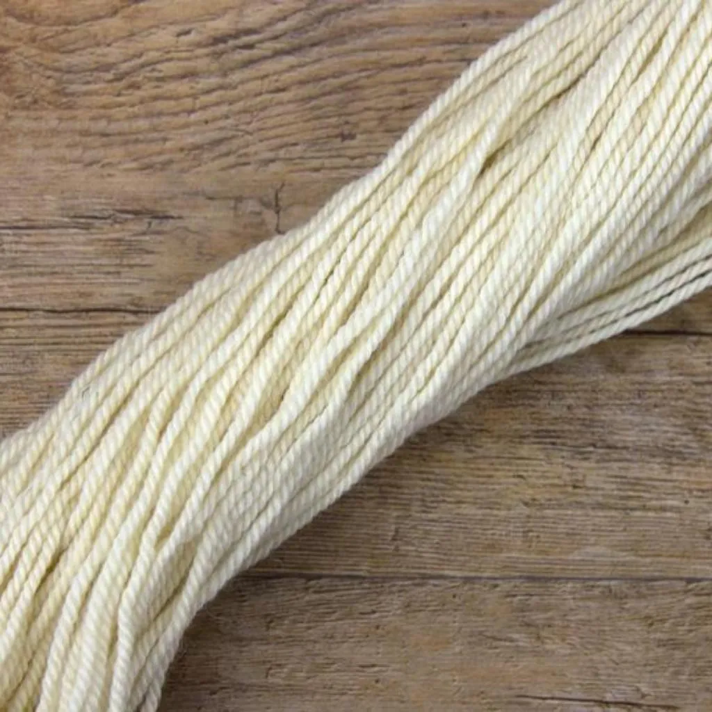 Undyed BFL Worsted Weight Yarn | 100 Gram Skein | Approx. 175 Yards