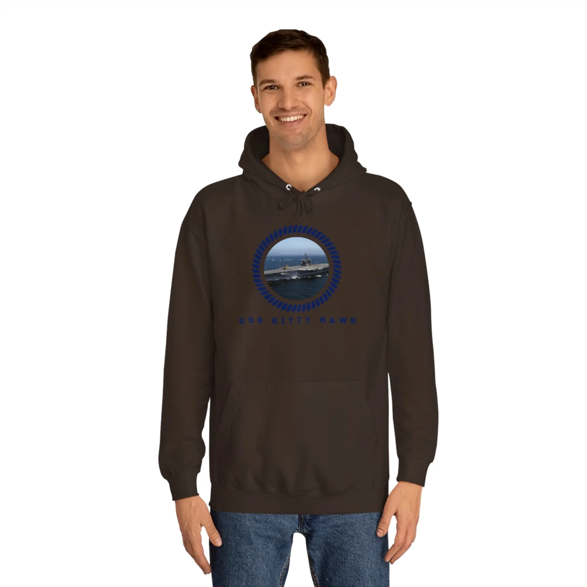 USS Kitty Hawk (CV-63) United States Ships PODUnisex College Hoodie