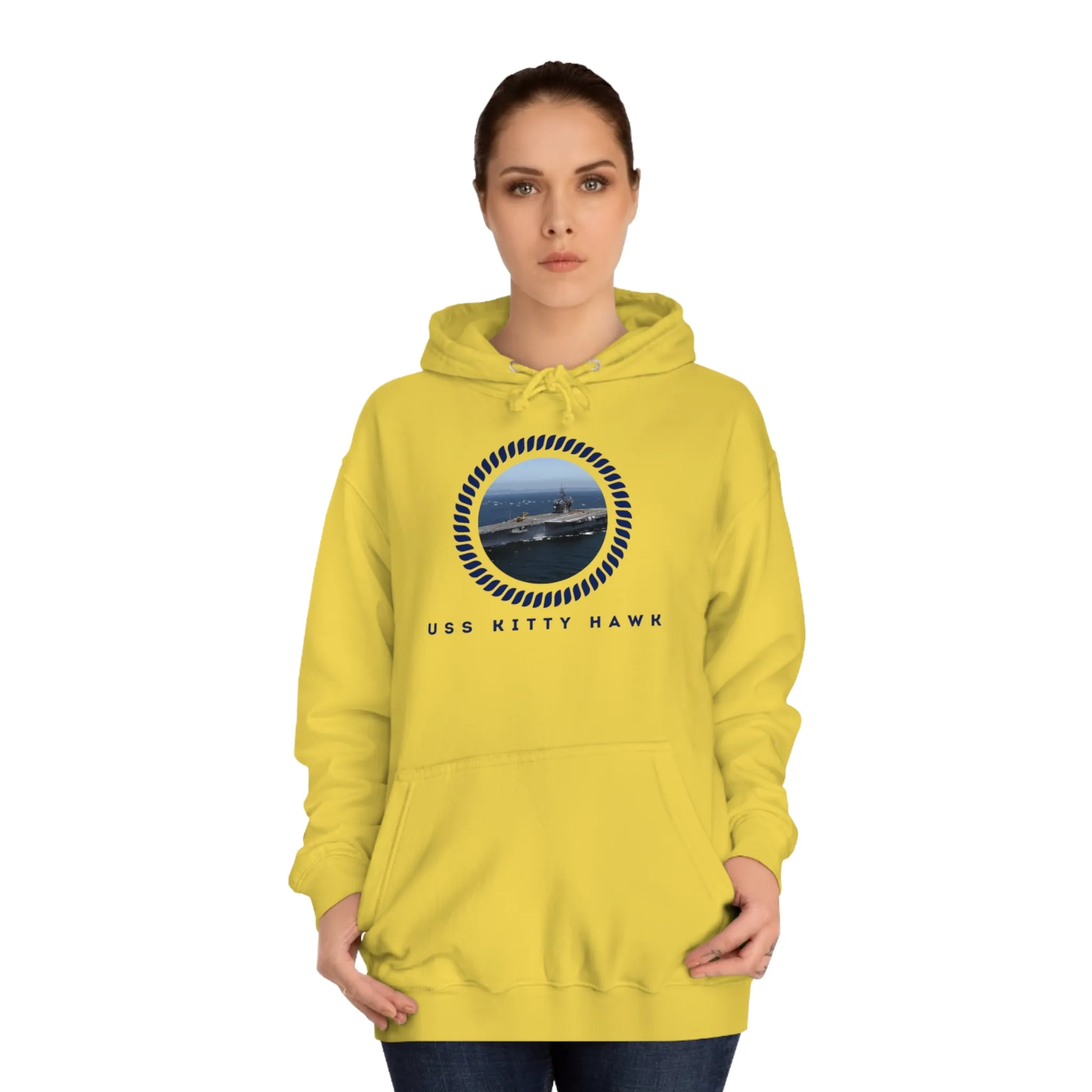 USS Kitty Hawk (CV-63) United States Ships PODUnisex College Hoodie