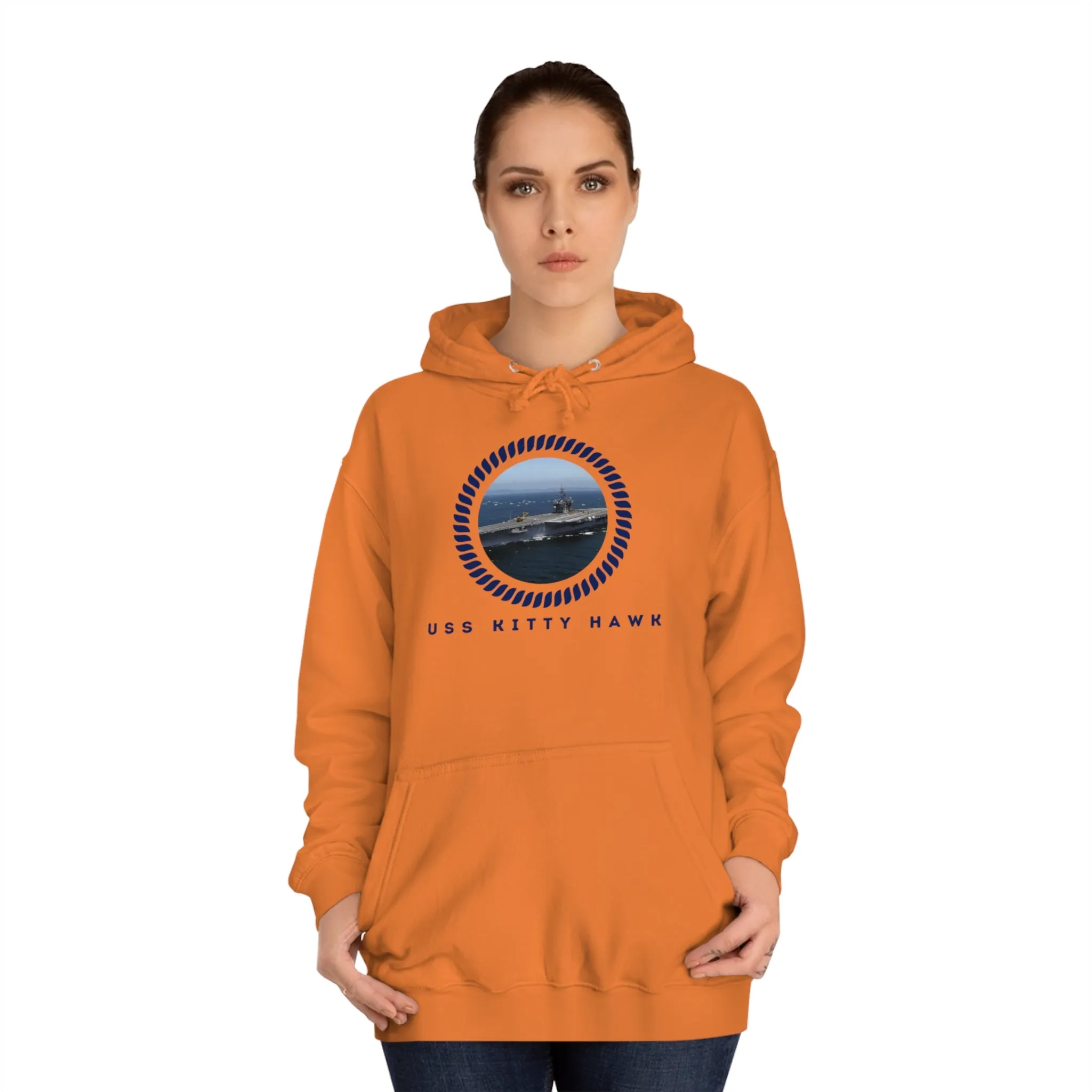 USS Kitty Hawk (CV-63) United States Ships PODUnisex College Hoodie