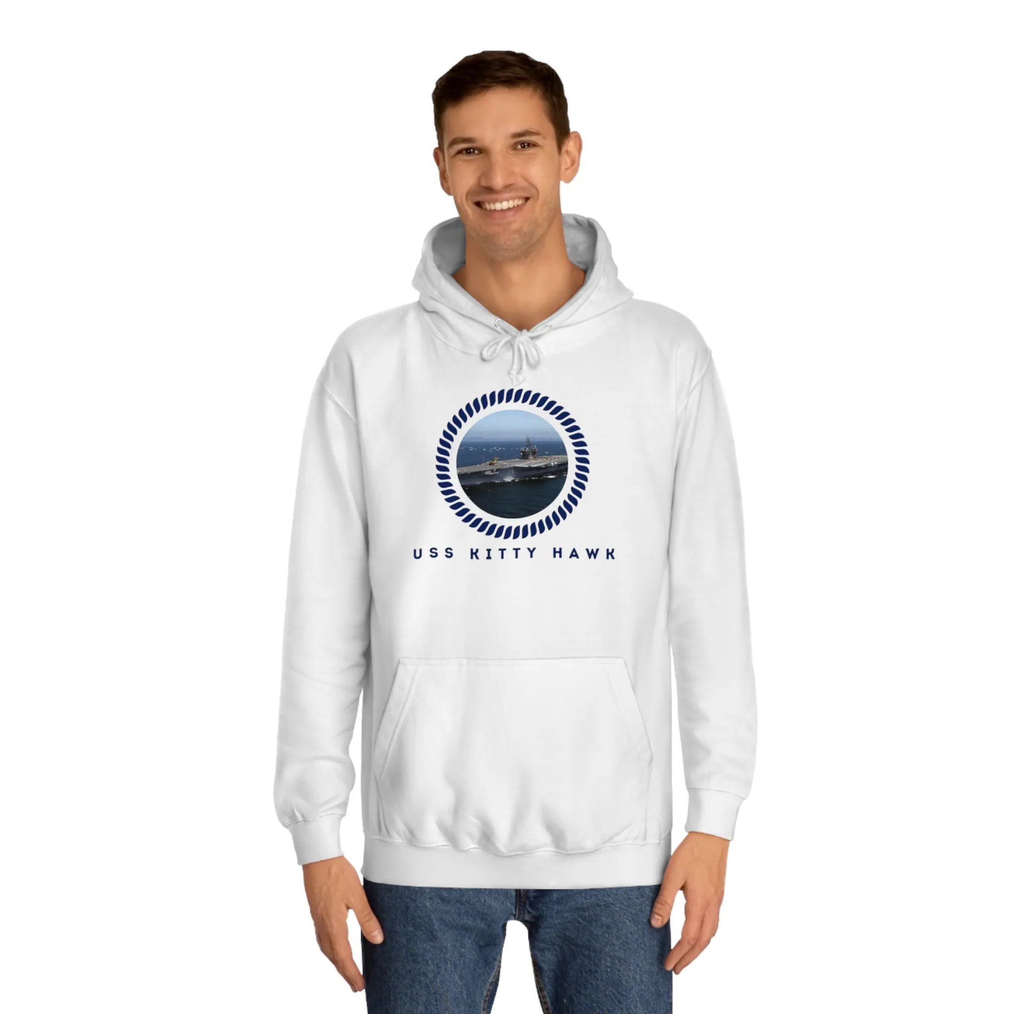 USS Kitty Hawk (CV-63) United States Ships PODUnisex College Hoodie