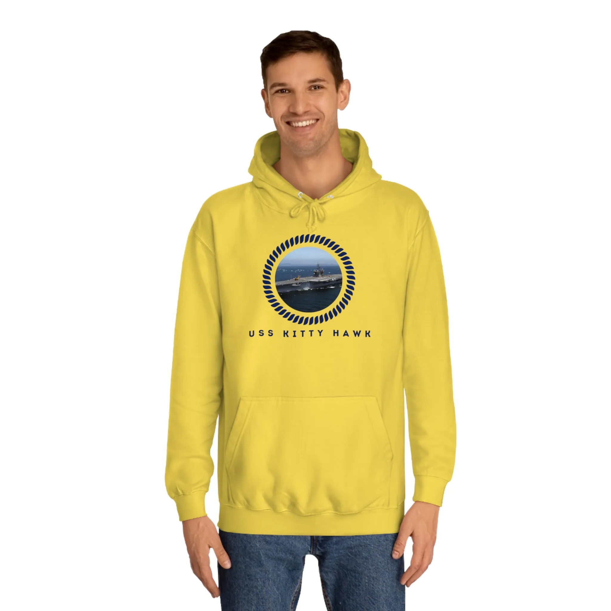 USS Kitty Hawk (CV-63) United States Ships PODUnisex College Hoodie